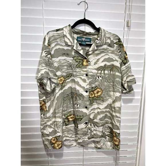 Vintage‎ Big Dog Short Sleeve Button Up Shirt - Size XL - Picture 1 of 4